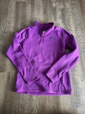 Patagonia Purple 1/4 Zip Better Sweater Pullover Women’s Size Medium